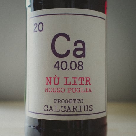 Calcarius "Nù Litr Rosso Puglia" / カルカリウス "ヌ リトロ ロッソ プーリア" 2021