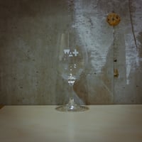 WINES&THINGS Original Wine Glass オリジナルワイングラス　白プリント
