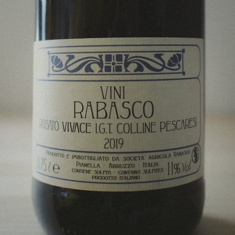 RABASCO "Rosato Vivace IGT Colline Pescaresi" 2019 / ラバスコ "ロザート ヴィヴァーチェ コリーネ ペスカレージ" 2019