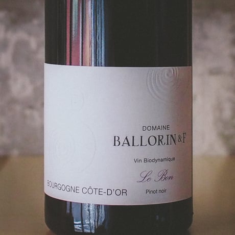 ドメーヌ・バロラン ブルゴーニュ ピノノワール "ル ボン" 2021 | Domaine Ballorin Bourgogne Pinot Noir "Le Bon" 2021