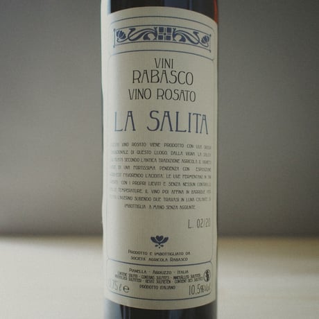 RABASCO Vino Rosato "La Salita” 2020 / ラバスコ ヴィーノ ロザート "ラ サリータ" 2020