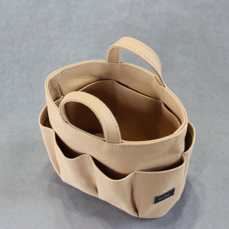 ツールバッグペン立て Mサイズ ベージュ | leather works ze-key