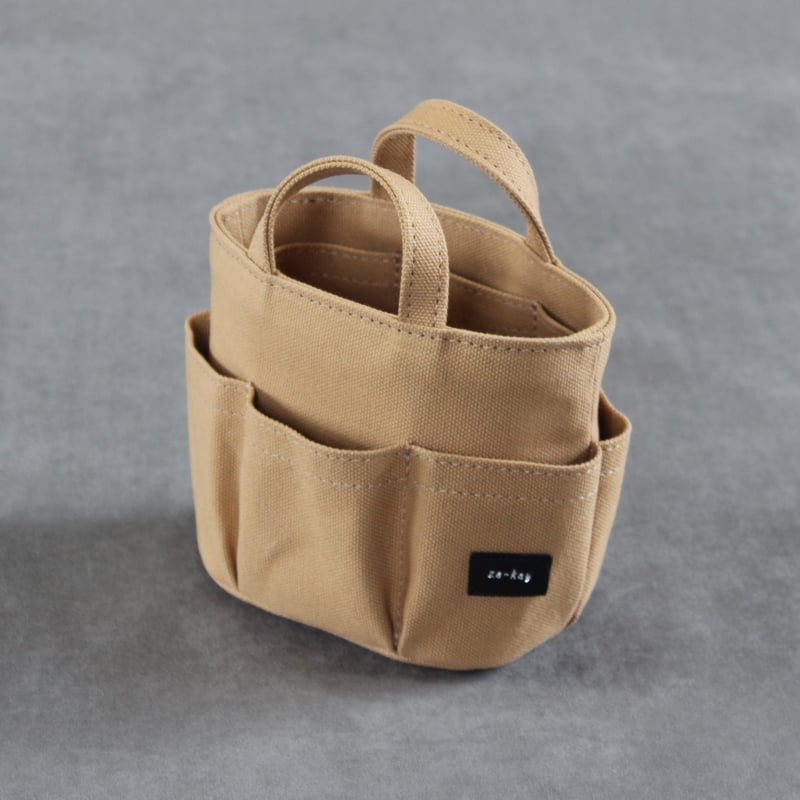 ツールバッグペン立て Sサイズ ベージュ | leather works ze-key