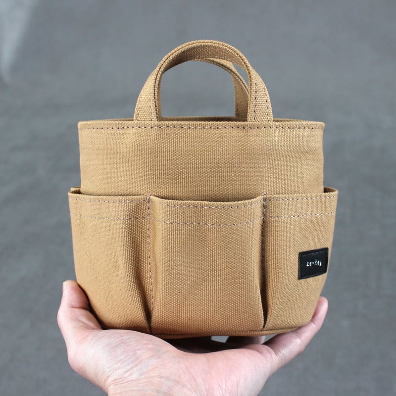ツールバッグペン立て Sサイズ ベージュ | leather works ze-key