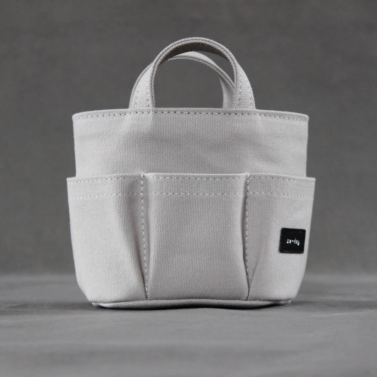 ツールバッグペン立て Sサイズ シルバーグレー | leather works ze-key
