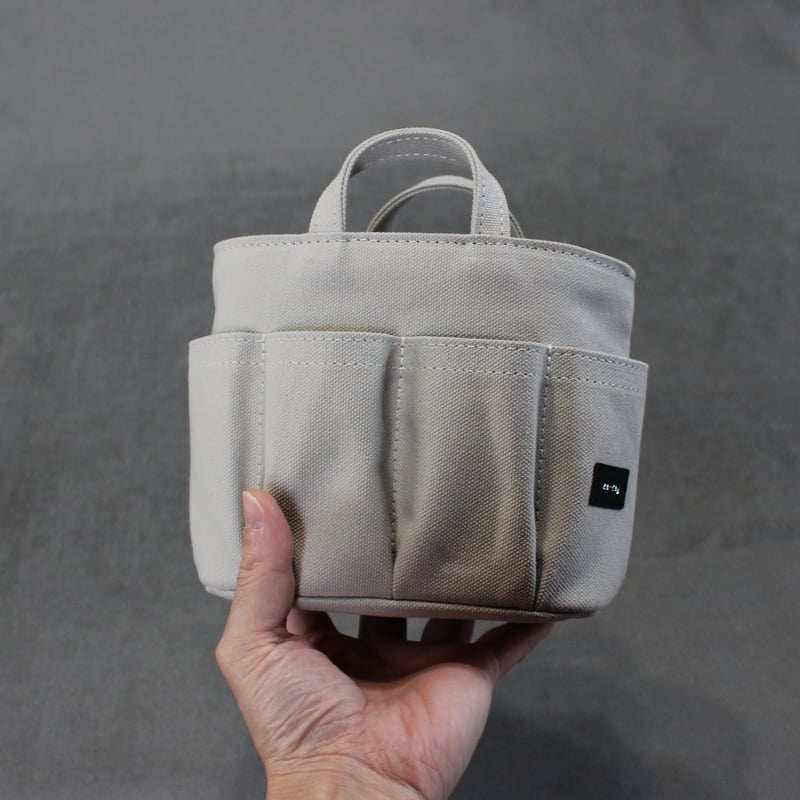 ツールバッグペン立て Mサイズ シルバーグレー | leather works ze-key