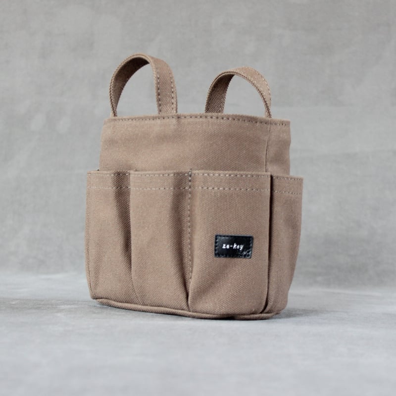 ツールバッグペン立て Mサイズ オールドカーキ | leather works ze-key