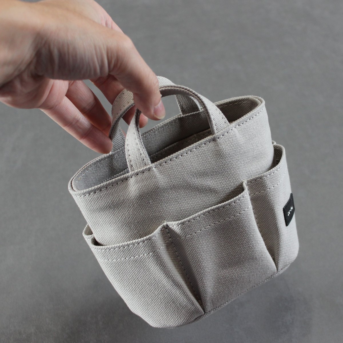 ツールバッグペン立て Sサイズ シルバーグレー | leather works ze-key