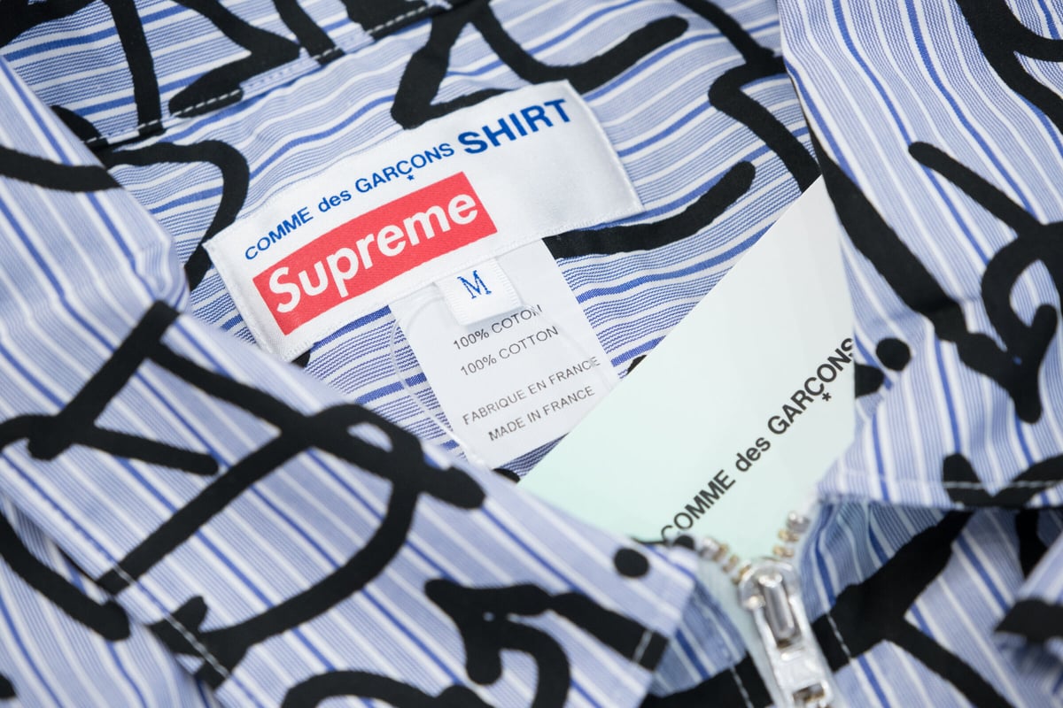 supreme comme des garçons s/s shirt 18aw