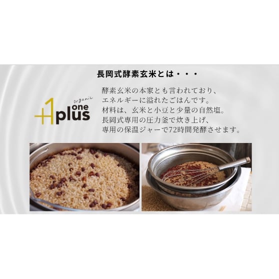 長岡式酵素玄米 真空パック 80g×10パック | plusone organic store