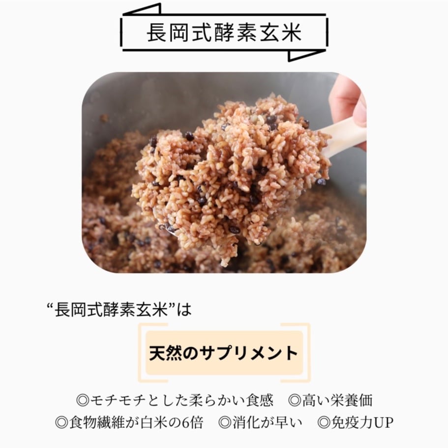 長岡式酵素玄米 真空パック 80g×10パック | plusone organic store