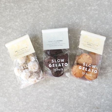 SLOW GELATO in bulk ワッフル＆サブレセット