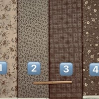 133.国産プリント　①②③④現品限りm/¥990