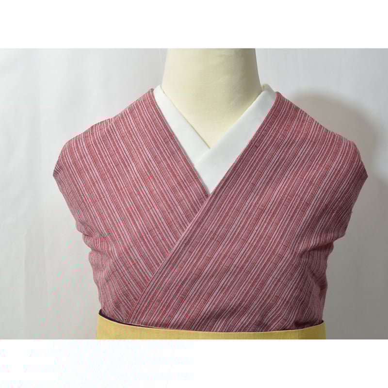 会津木綿 長尺【深紅色 細縞】 36尺 (13.5m) 反物 | 古今堂 ふだん着物屋