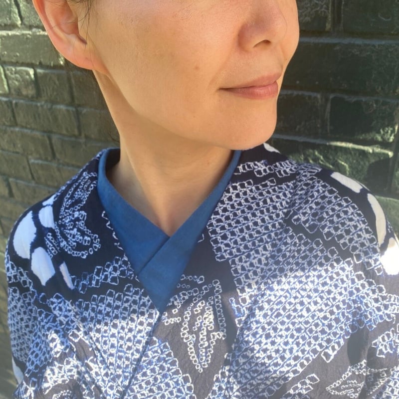 本藍染め半衿 【藍色】【空色】 | 古今堂 ふだん着物屋