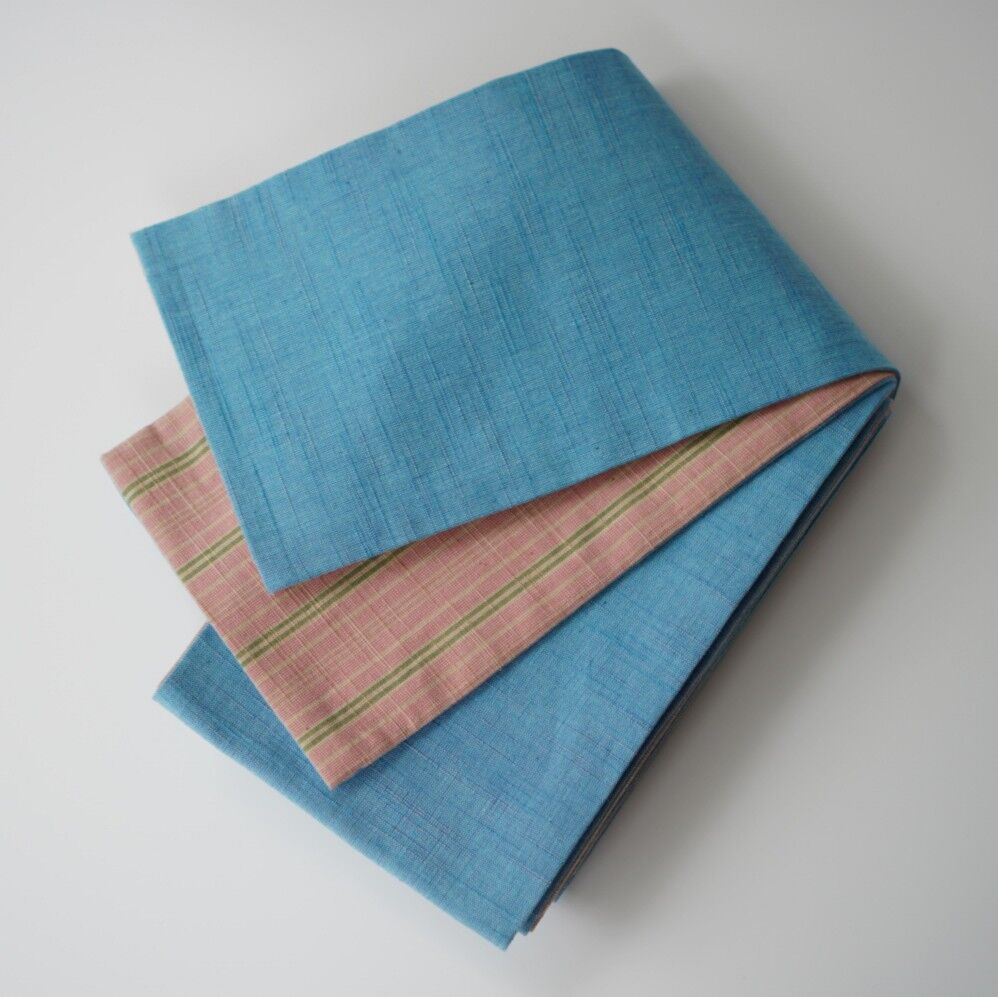 【新品】頭ずり着尺　ターコイズブルー 生地幅広 反物 新品】頭ずり着尺 ターコイズブルー 生地幅広 反物 【公式通販】