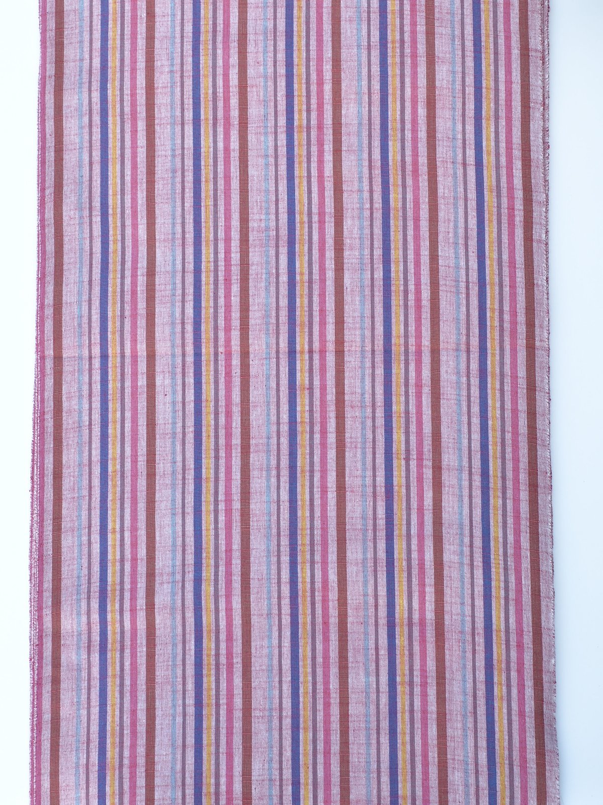 会津木綿 長尺【紅色地に矢鱈縞】 36尺 (13.5m) 反物 | 古今堂 ふだん