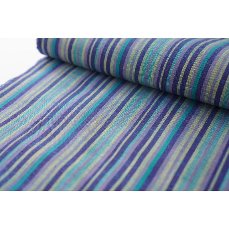 会津木綿 会津もめん　木綿 反物 綿　　かねろく　ブルー　ターコイズブルー 会津木綿 会津もめん 木綿 反物 綿 かねろく ブルー ターコイズ