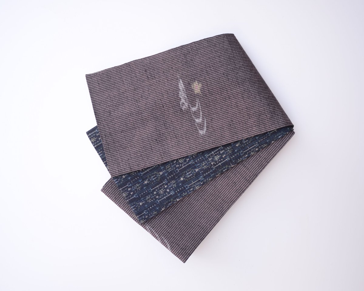 109古布大島紬大柄半幅1切れ1.5m→を