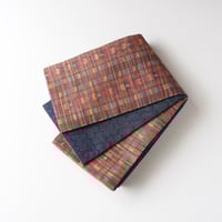半幅帯　ダマスク　リーフ　グリーン　パッチワーク　正絹紬 半幅帯 ダマスク リーフ グリーン パッチワーク 正絹紬 - メルカリ