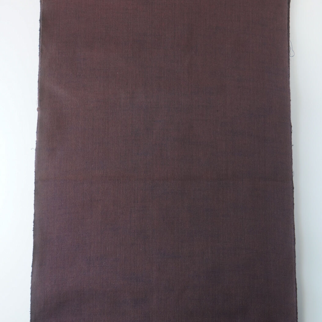 会津木綿　反物　赤紫系　山田織元　反物　13.5 長尺　未使用品　ちょっとシワ 会津木綿 反物 赤紫系 山田織元 反物 13.5 長尺 未使用品