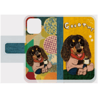 「ダックスフンド」手帳型iphoneスマホケース