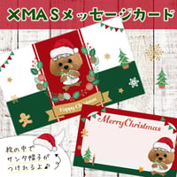 <期間限定：うちの子>クリスマスメッセージカード 50枚入り