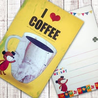 ポストカード 　I LOVE COFFEE(コーヒー）
