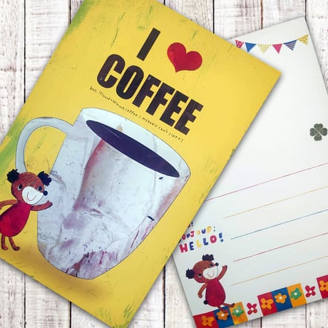 ポストカード 　I LOVE COFFEE(コーヒー）