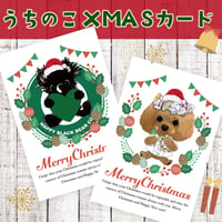 <期間限定：うちの子>クリスマスポストカード