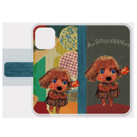 「チューリップトイプー」手帳型iphoneスマホケース (Plus/Max機種)