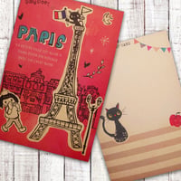 ポストカード 　PARIS RED