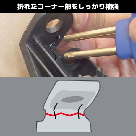HRK用電熱ピン　直角ピンΦ0.5