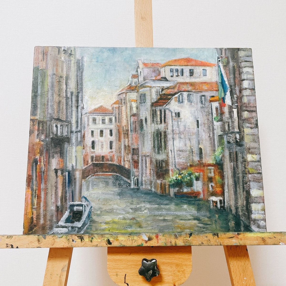 ベネチア』 絵画 油絵 作品 アート インテリア リビング 風景画