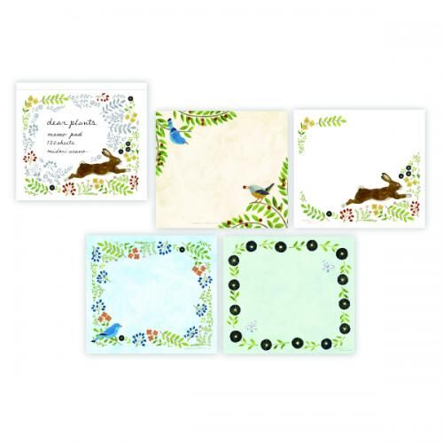 再入荷＝浅野みどり ブロックメモ dear plants | KEI-FORT（ケイ