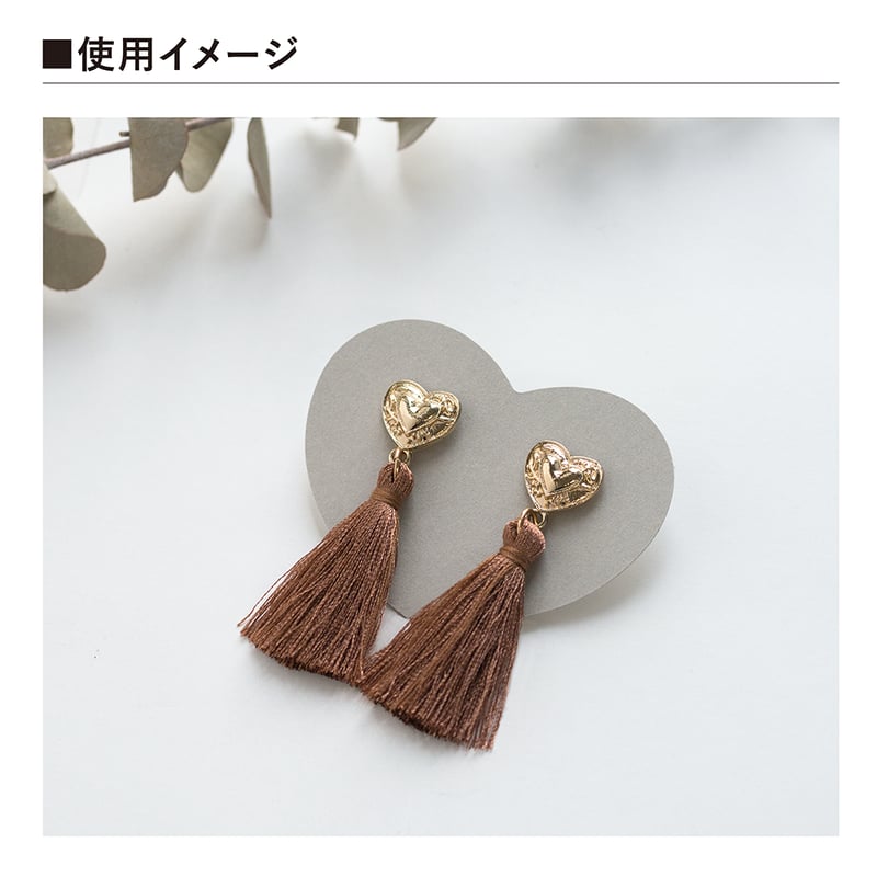 アクセサリー台紙 ハート型 タグ 下げ札 65×50mm | hacoliva