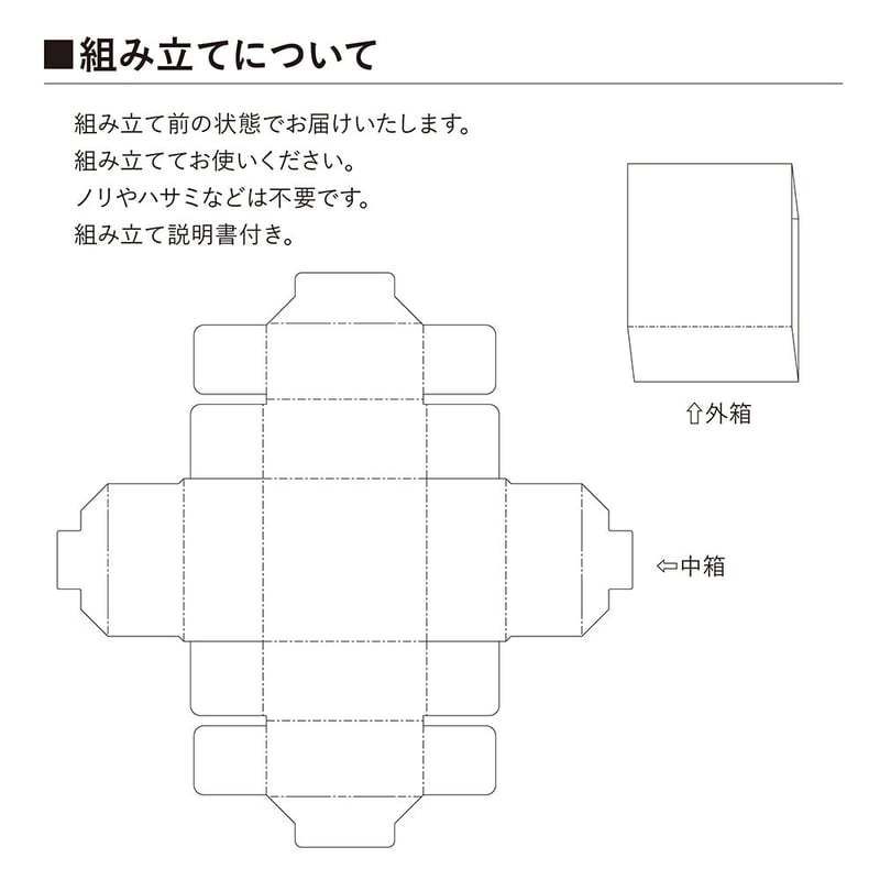 SE50 正方形スリーブ箱 小サイズ 5個セット ［中箱：白］ ギフト