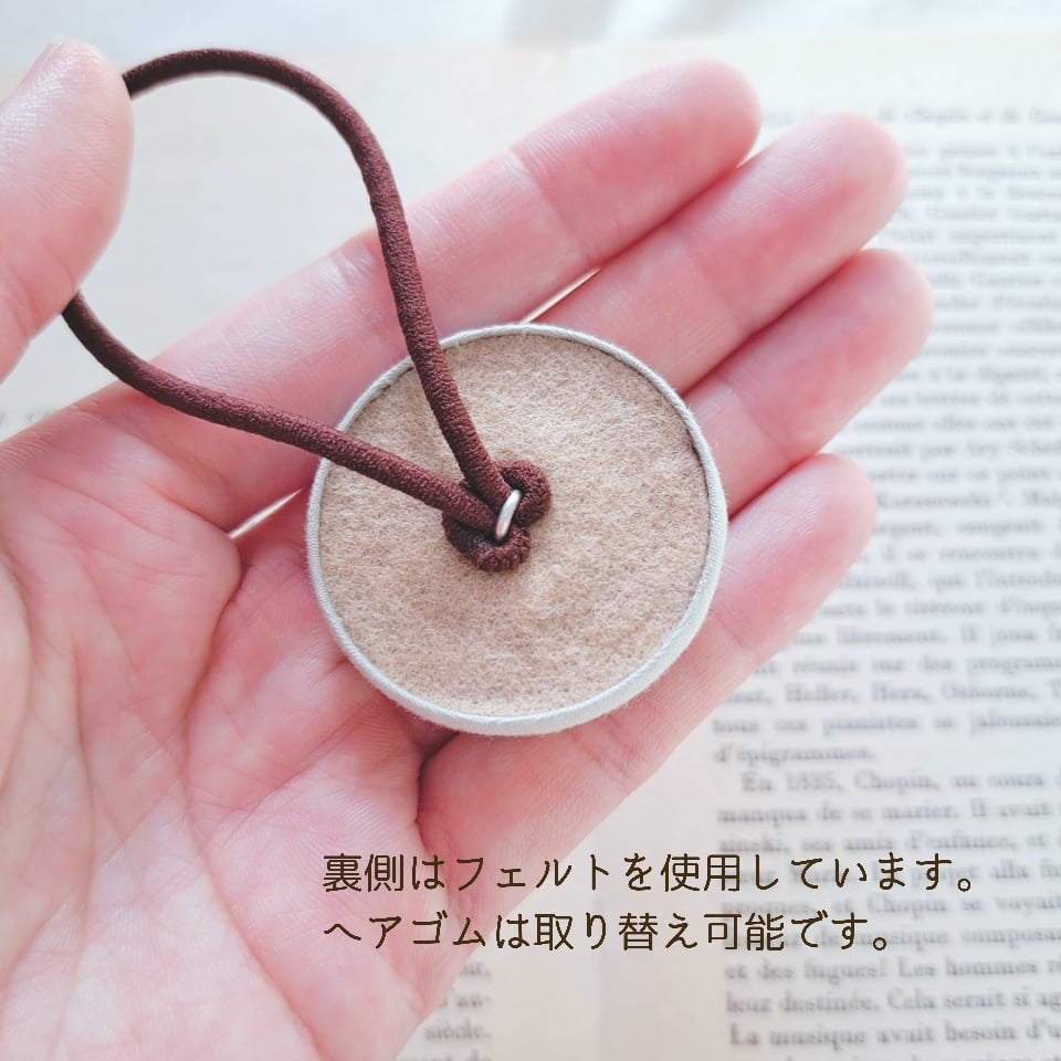 親子お揃い】刺繍アクセサリー&ヘアゴム『ミモザ』 | AMYu cerise