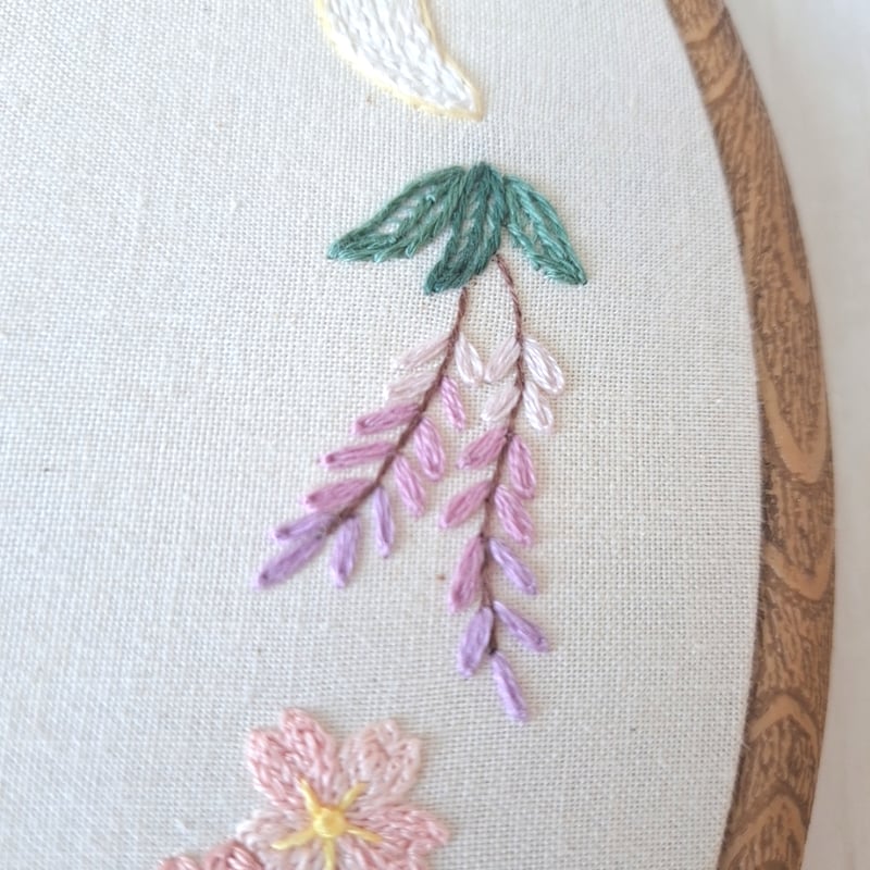 白蛇刺繍のオーバル枠飾り | AMYu cerise