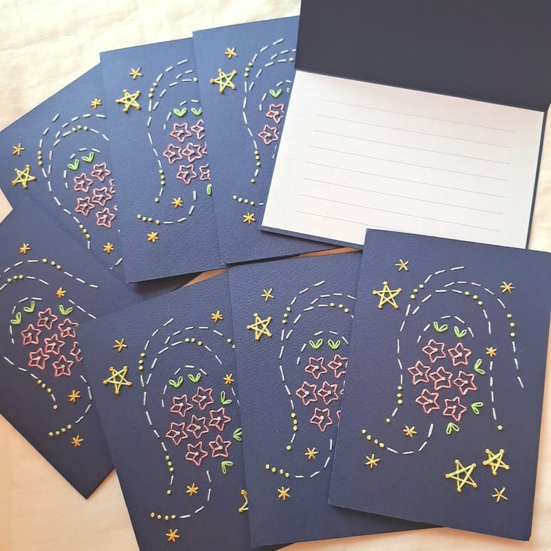 紙刺繍メッセージカード 夏Ver． | AMYu cerise