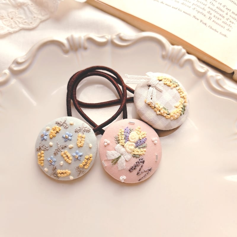 刺繍アクセサリー『ミモザ』 | AMYu cerise