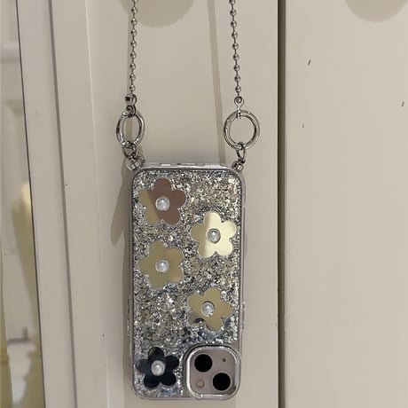 【お取り寄せ商品】iPhoneケース スマホケース iPhone15 iPhone14 デイジー ミラー キラキラ L8252