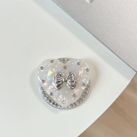 【お取り寄せ商品】magsafe グリップ 磁石 韓国 リボン おしゃれ 便利 可愛い M7163