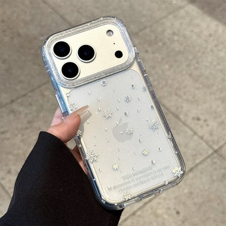 【お取り寄せ商品】iPhoneケース スマホケース iPhone17 iPhone16 iPhone15 韓国 可愛い 雪 ホワイト M7124