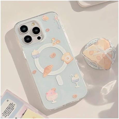 【お取り寄せ商品】iPhoneケース スマホケース iPhone15 iPhone14 韓国 パステル チーズ MagSafe L8244