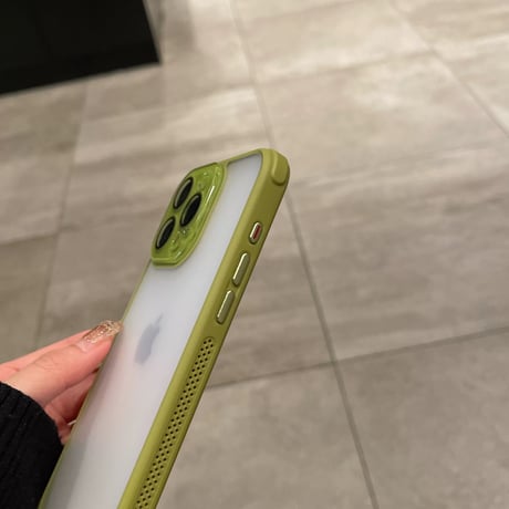 【お取り寄せ商品】iPhoneケース スマホケース iPhone16 iPhone15 シンプル ハーフクリア フレームケース カメラレンズカバー M7037