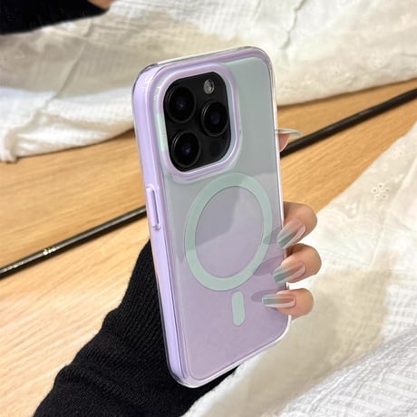 【お取り寄せ商品】iPhoneケース スマホケース iPhone17 iPhone15 iPhone14 magsafe グラデーション シンプル 可愛い 韓国 M7080