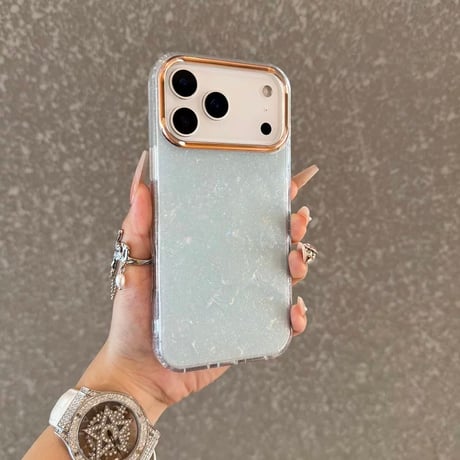 【お取り寄せ商品】iPhoneケース スマホケース iPhone17 iPhone16 iPhone15 シェル メタリック シンプル ラメ L9179