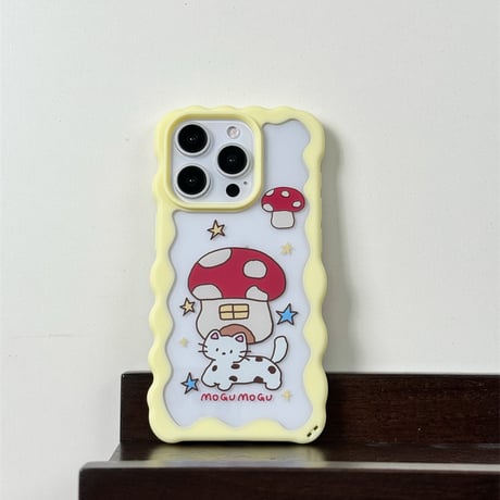 【お取り寄せ商品】iPhoneケース スマホケース iPhone15 iPhone14 モコモコ キャラクター 2パターン L8931