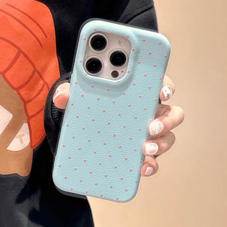 【お取り寄せ商品】iPhoneケース スマホケース iPhone15 iPhone14 マット ドット柄 L8962
